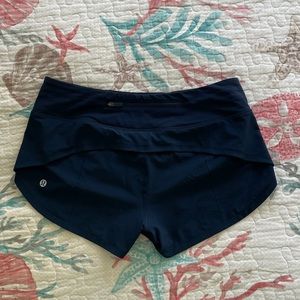 Brand new condition: lululemon Speed up short 2.5 lowrise navy blue